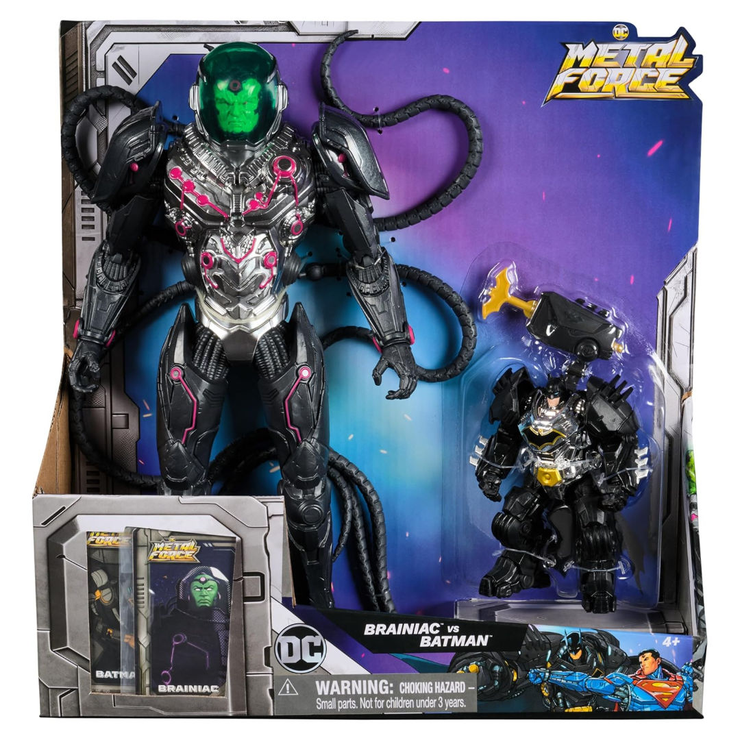 DC Metal Force Brainiac vs. Batman Action Figures Set