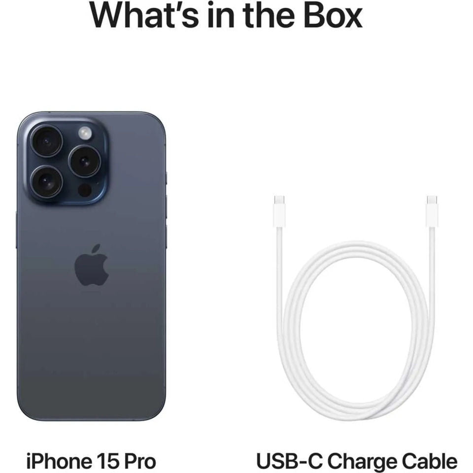 Apple iPhone 15 Pro 5G, 128GB, Blue Titanium