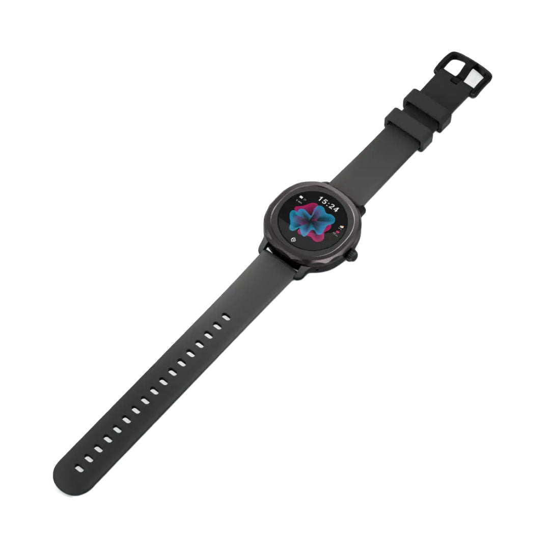 Powerology VeloFit Smartwatch with Dual Straps, 1.04", Black
