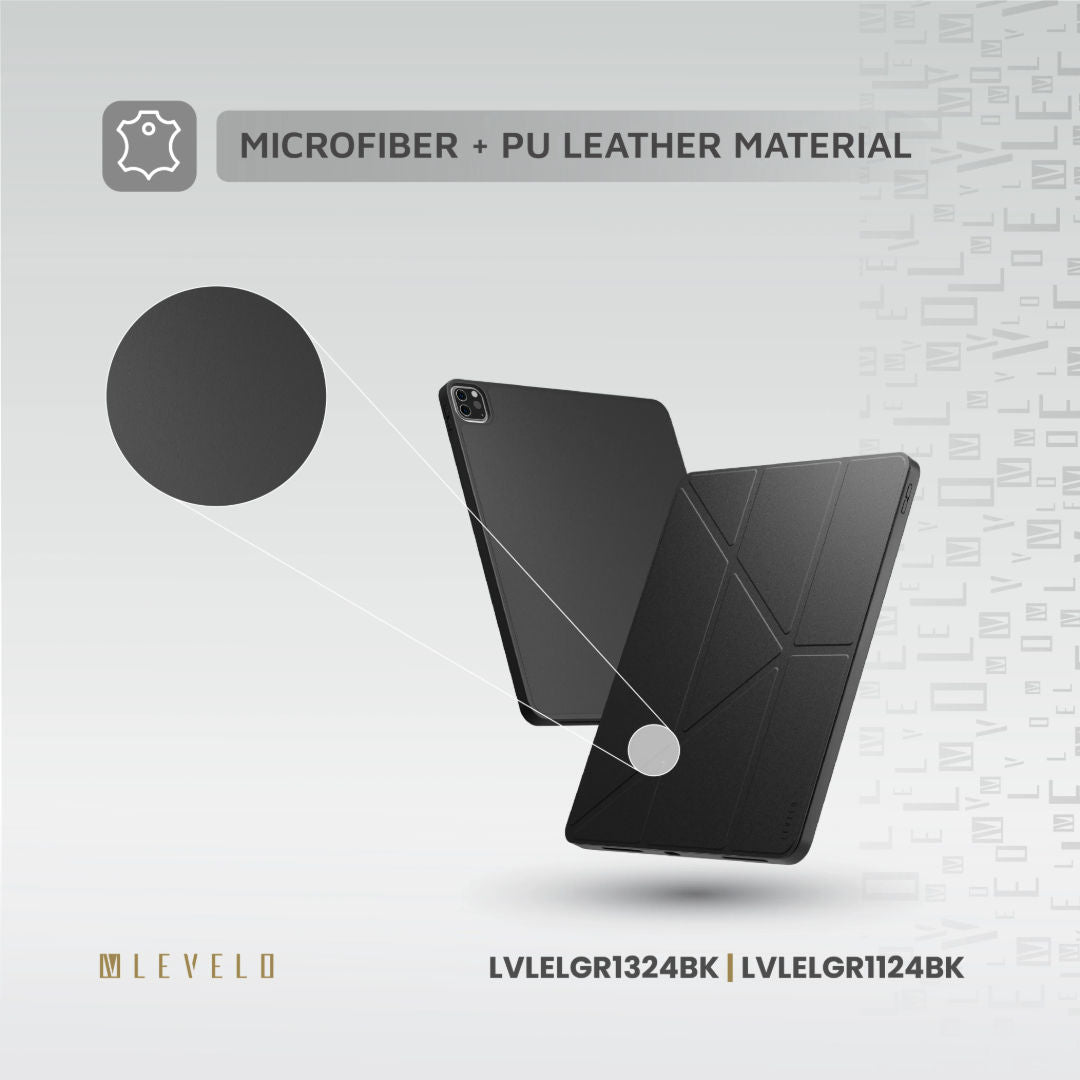 Levelo Elegante Hybrid Leather Magnetic Case for Apple iPad series, Shockproof