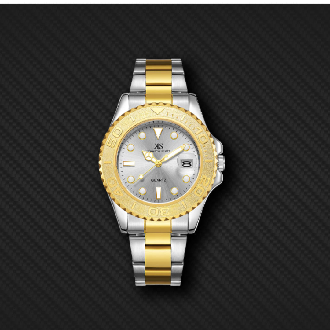 Kenneth Scott Men’s Analog Tonneau Dial Watch, K23022 Series