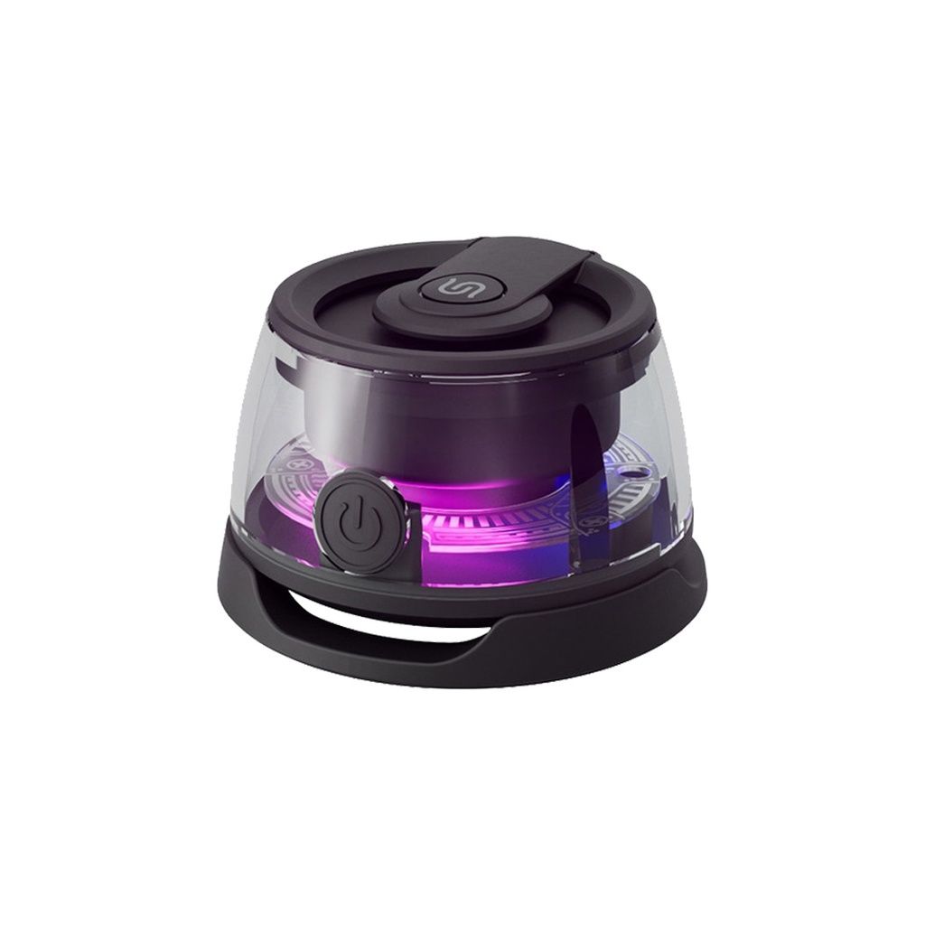 Porodo Soundtec Charme Magnetic Bluetooth Speaker, 3W, RGB Lights, Bluetooth 5.1, Black