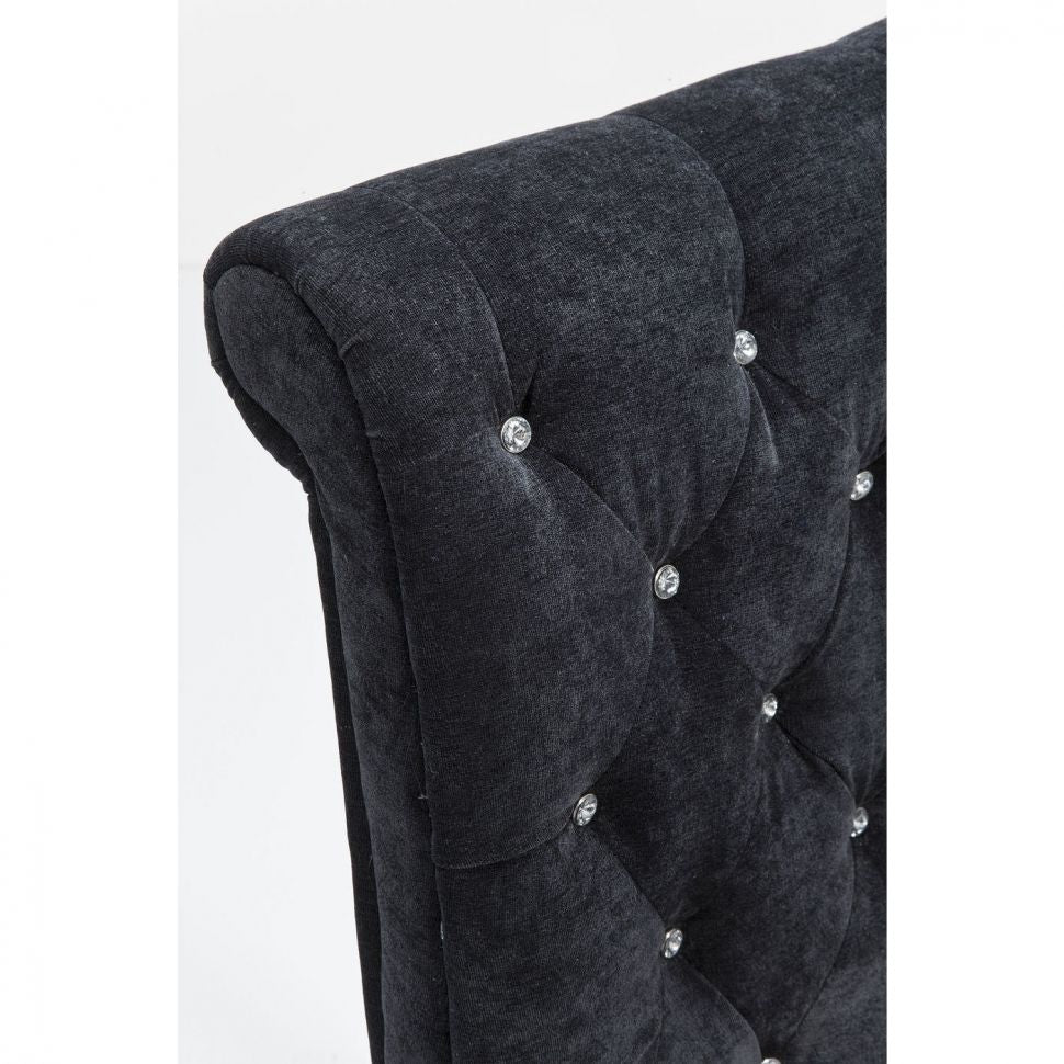 Bijou Chair Velour Seat with Steel Legs
