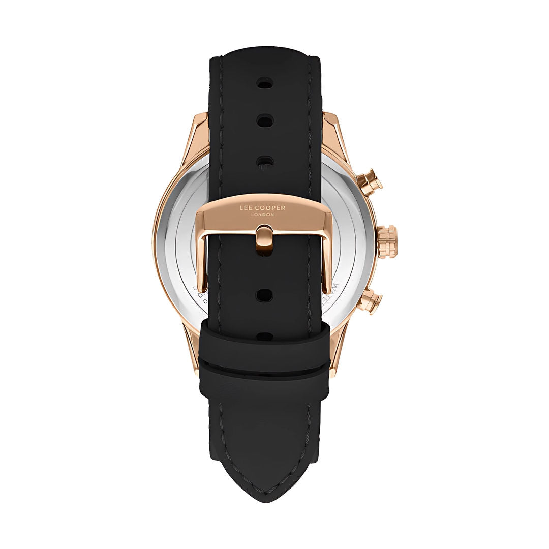Lee Cooper Men's Multi Function Black Dial Watch, LC07855.451