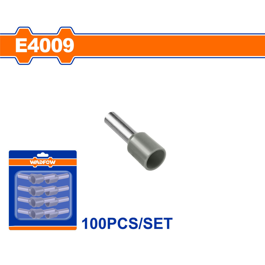 WADFOW Insulated Electrical Terminal Connector Sets, 100 Piece Color-Coded Wire Crimp Terminals, Blister Packed