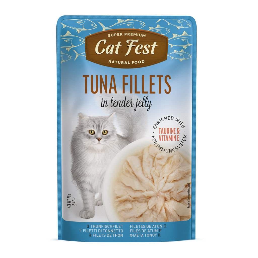 Cat Fest Fillets In Tender Jelly For Cats, 70g