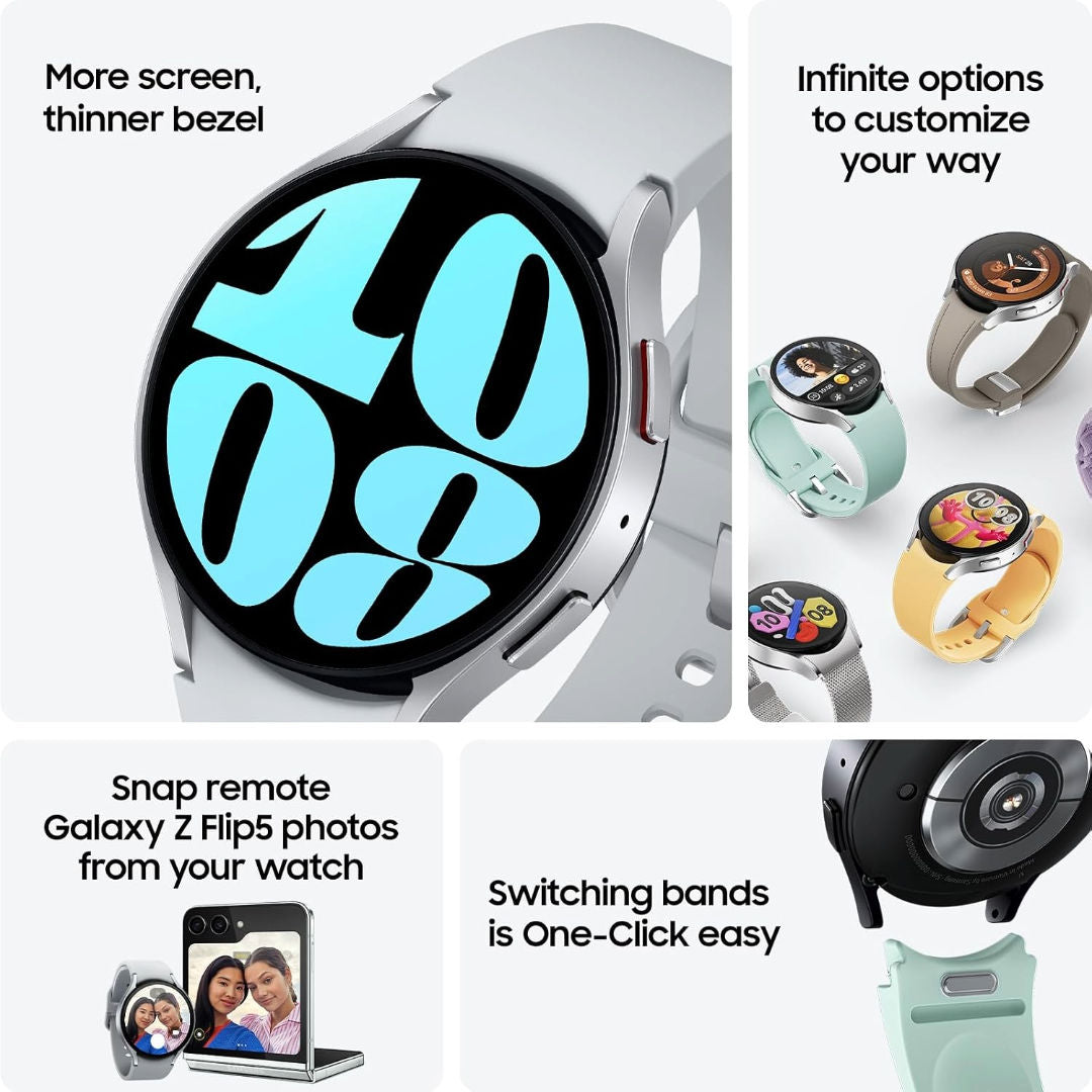 Samsung Galaxy Watch6 Bluetooth 44mm Smart Watch, 1.5" Super AMOLED Display