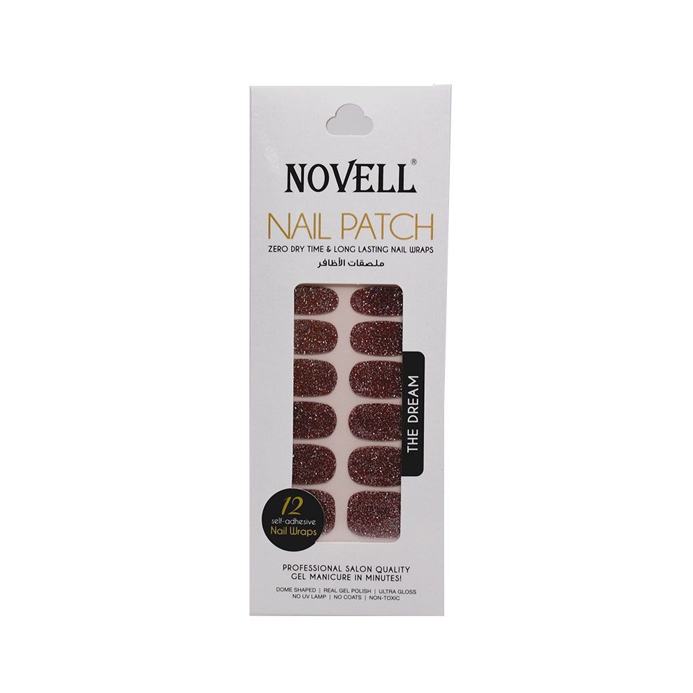 Novell Self-Adhesive Nail Patch, 12 Pieces