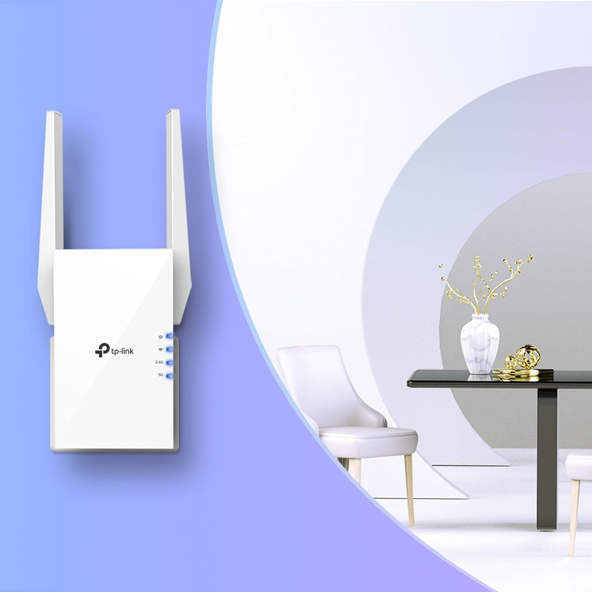 TP-Link RE505X AX1500 Dual-Band Wi-Fi 6 Range Extender, Gigabit Ethernet Port, OneMesh Support