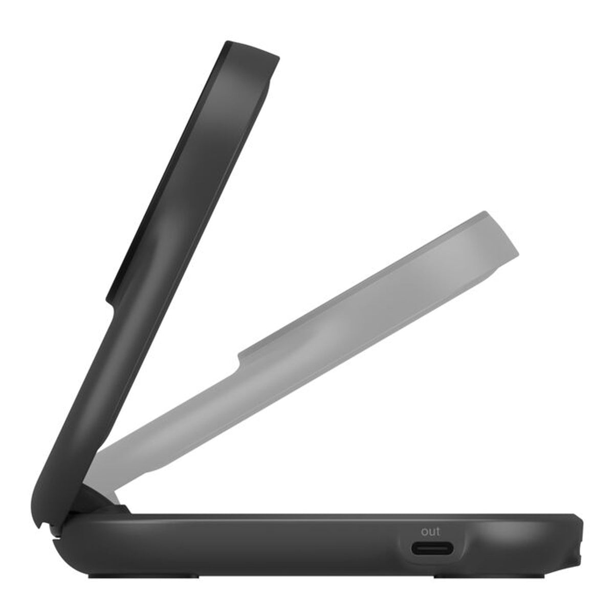 Belkin UltraCharge Qi2 2 in 1 Foldable Charging Stand 25W, Black