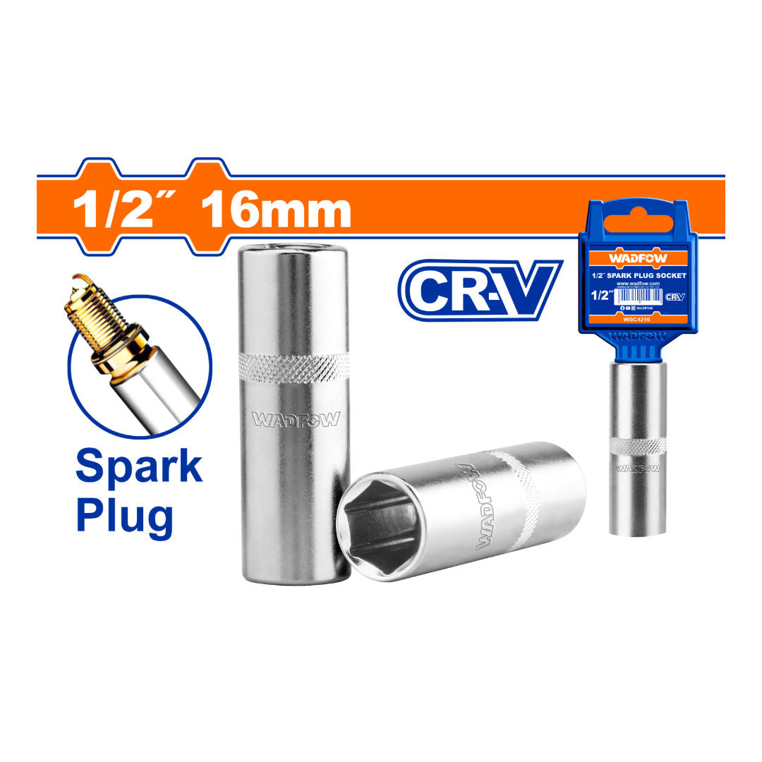 WADFOW 1/2" Spark Plug Socket