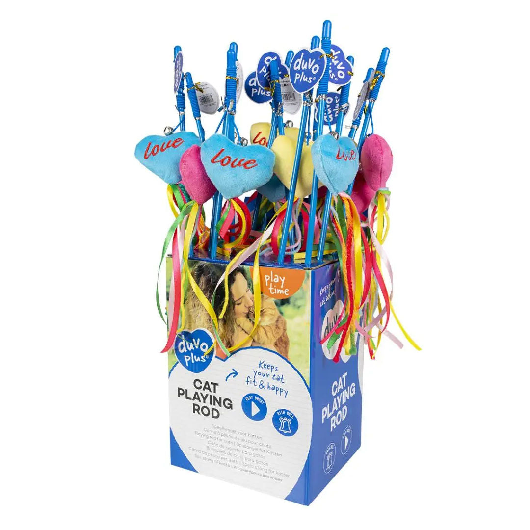 Duvo+ Cat Playing Rod Love With Catnip Mix, 53cm