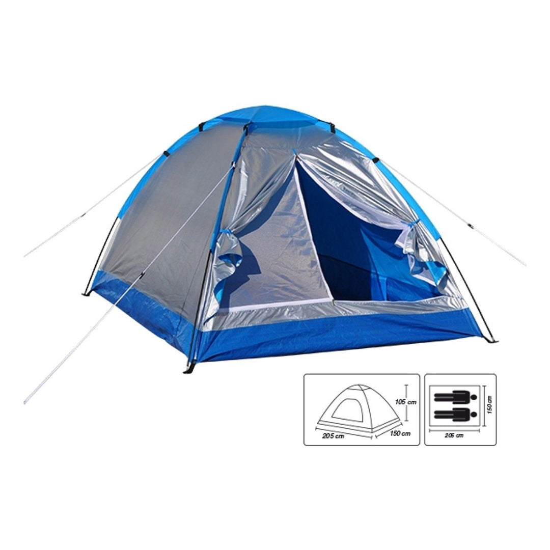 camp master tent Camp Master Dome Tent 205x150x105cm, Blue & Grey – XHAWI