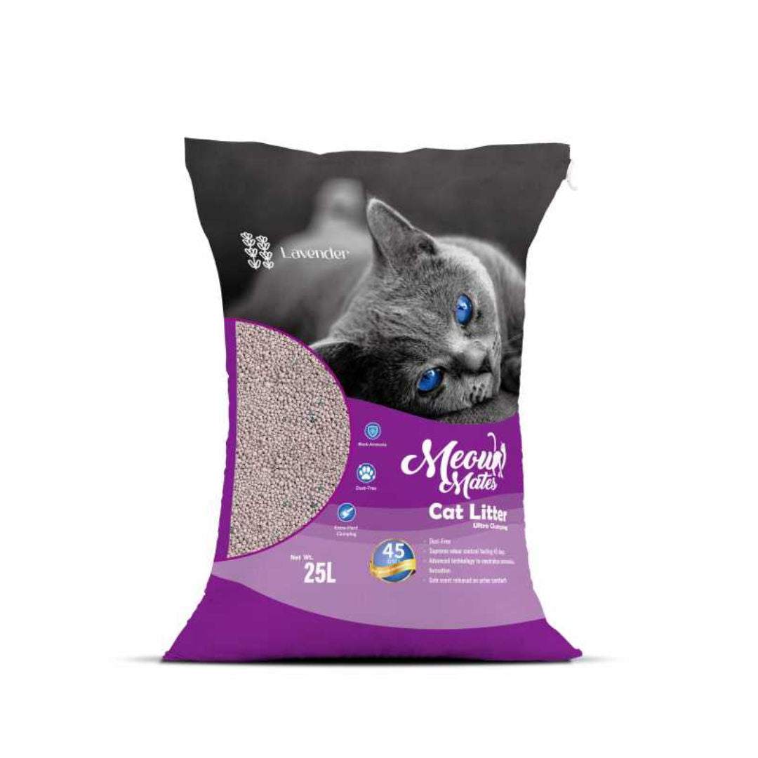 Meow Mates Bentonite Cat Litter, 25L/20kg