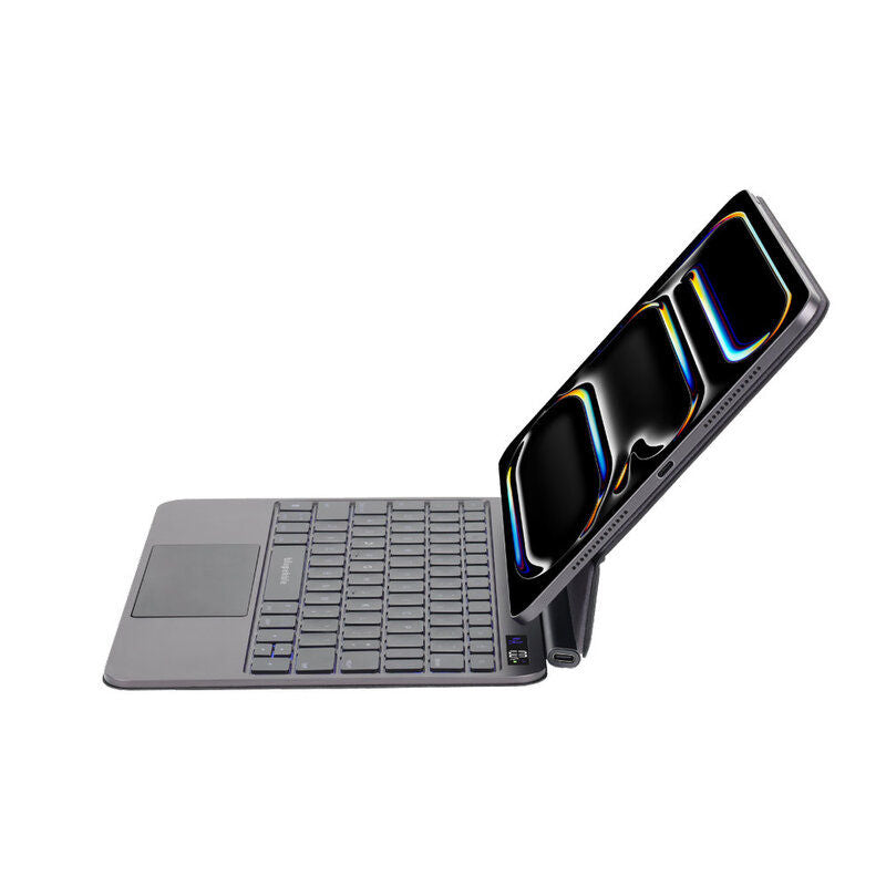 Blupebble iPad 10.9 / 11-Inch 2025 Magic Folio Keyboard with Trackpad, Black