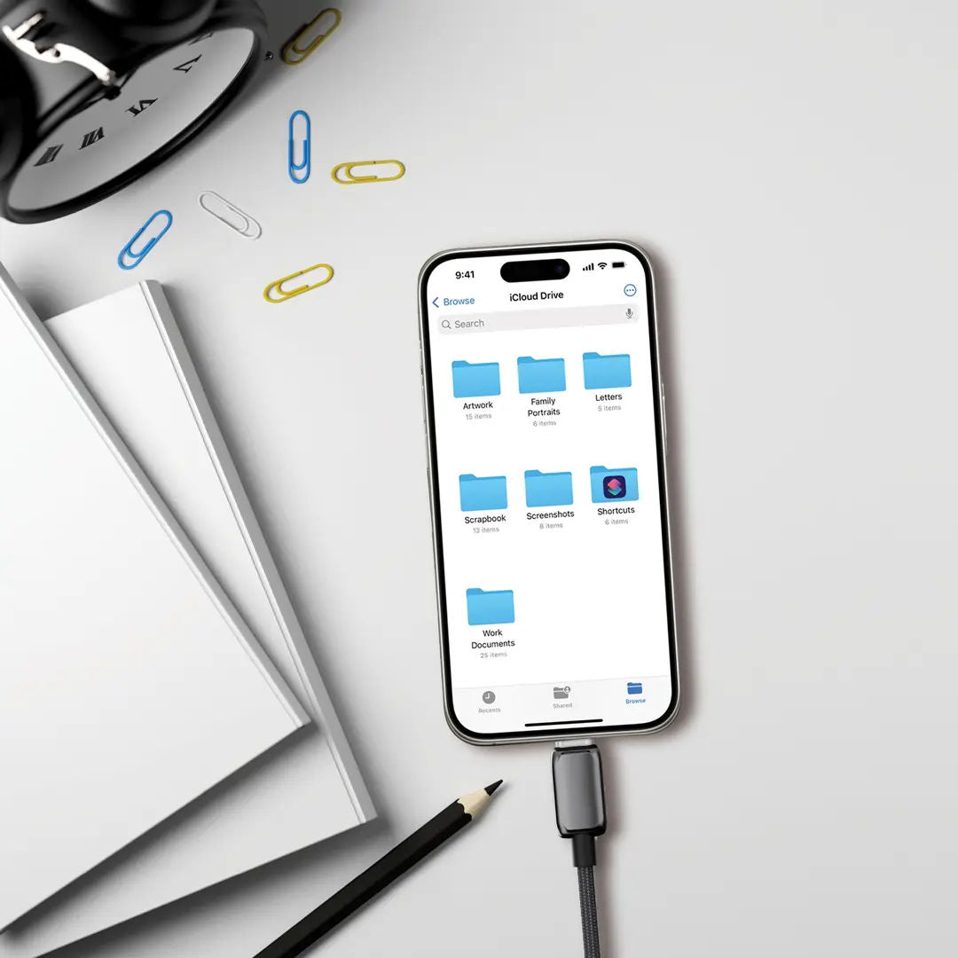 Powerology Zinco Series 20W USB-A to USB-C High Speed Charging Cable, 1M, 3A High Current, Dark Gray