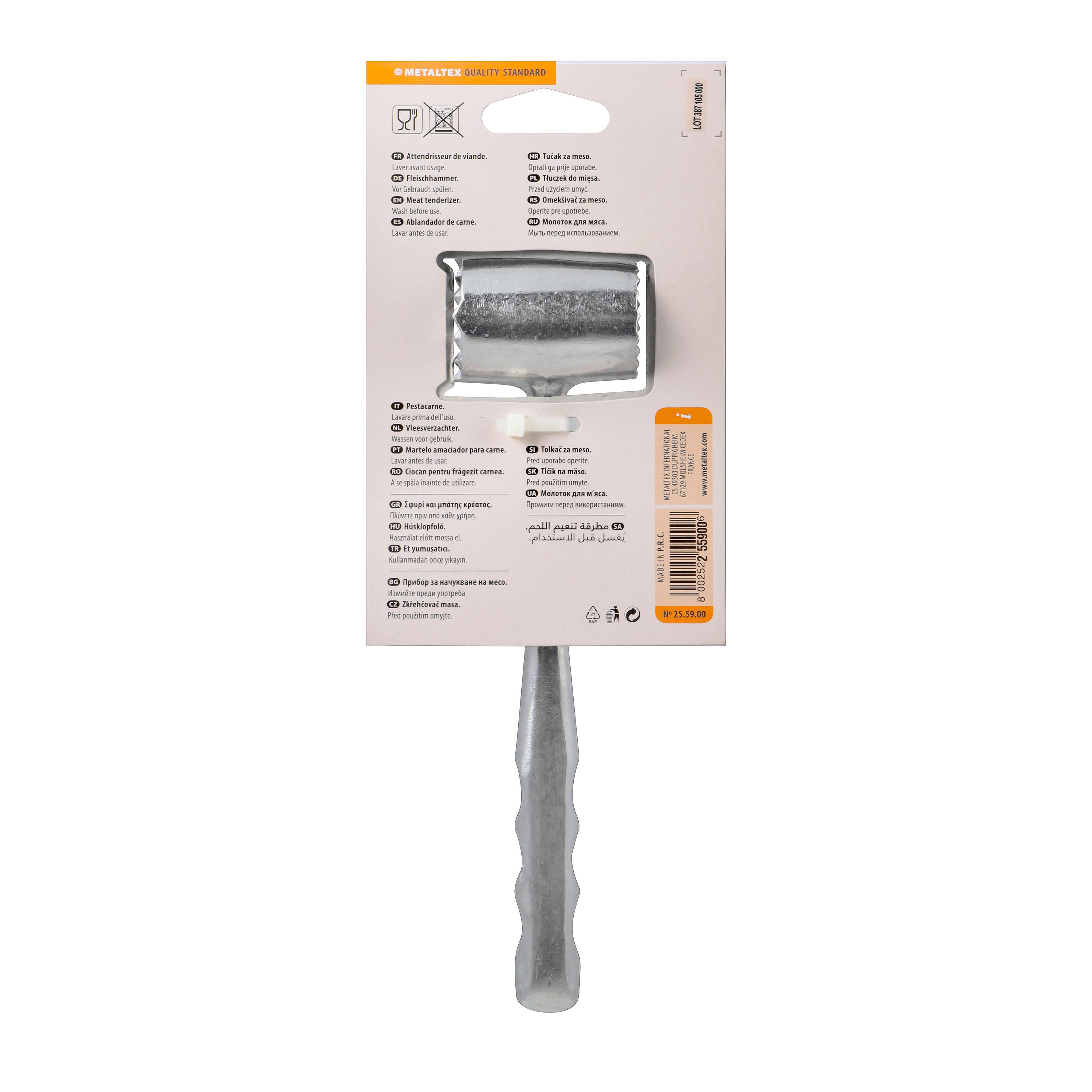Metaltex Aluminum Meat Tenderizer