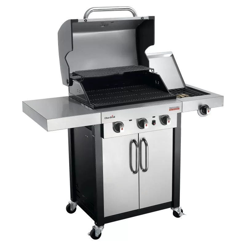 Char-Broil Professional PRO S 3 Gas Grill, Stainless Steel, TRU‑Infrared & Sear Burner, 140920