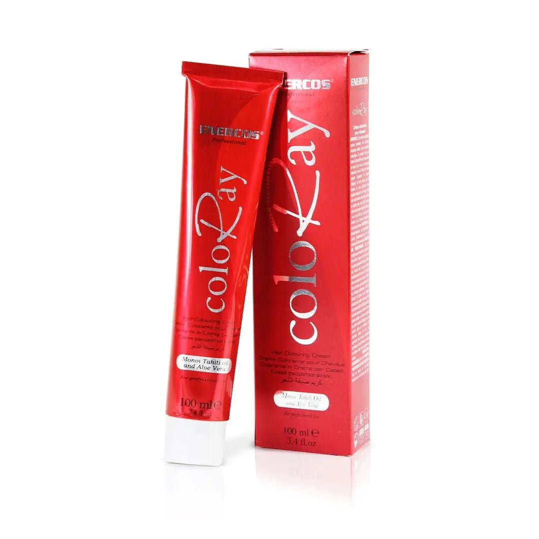 Enercos Professional Coloray Hair Color With Manoi Tahiti Oil and Aloe Vera, 100ml
