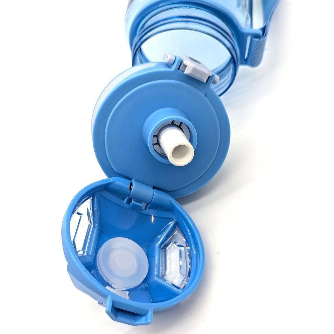 Twisoo Plastic Water Bottle, BPA-Free Leakproof Bottle With Flip-Top Lid, 800ml, PSB-003