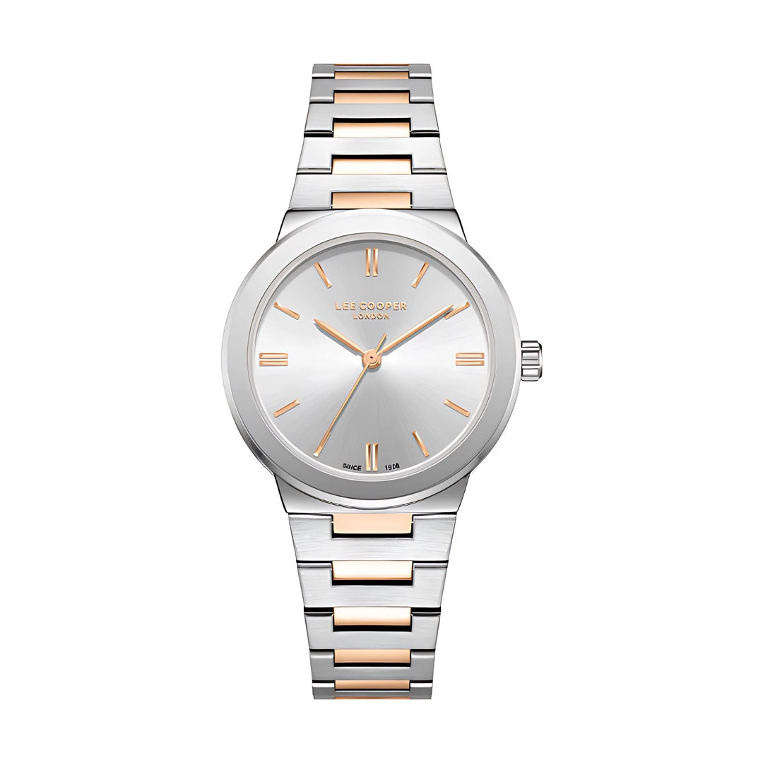 Lee Cooper Women's Analog Silver Dial Watch, LC08133.530