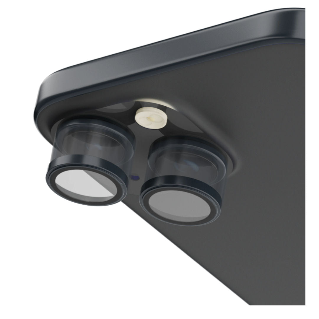Levelo Lucent Duo 9H Hardness Camera Lens Protector For iPhone 15 & 15 Plus, 2 Piece