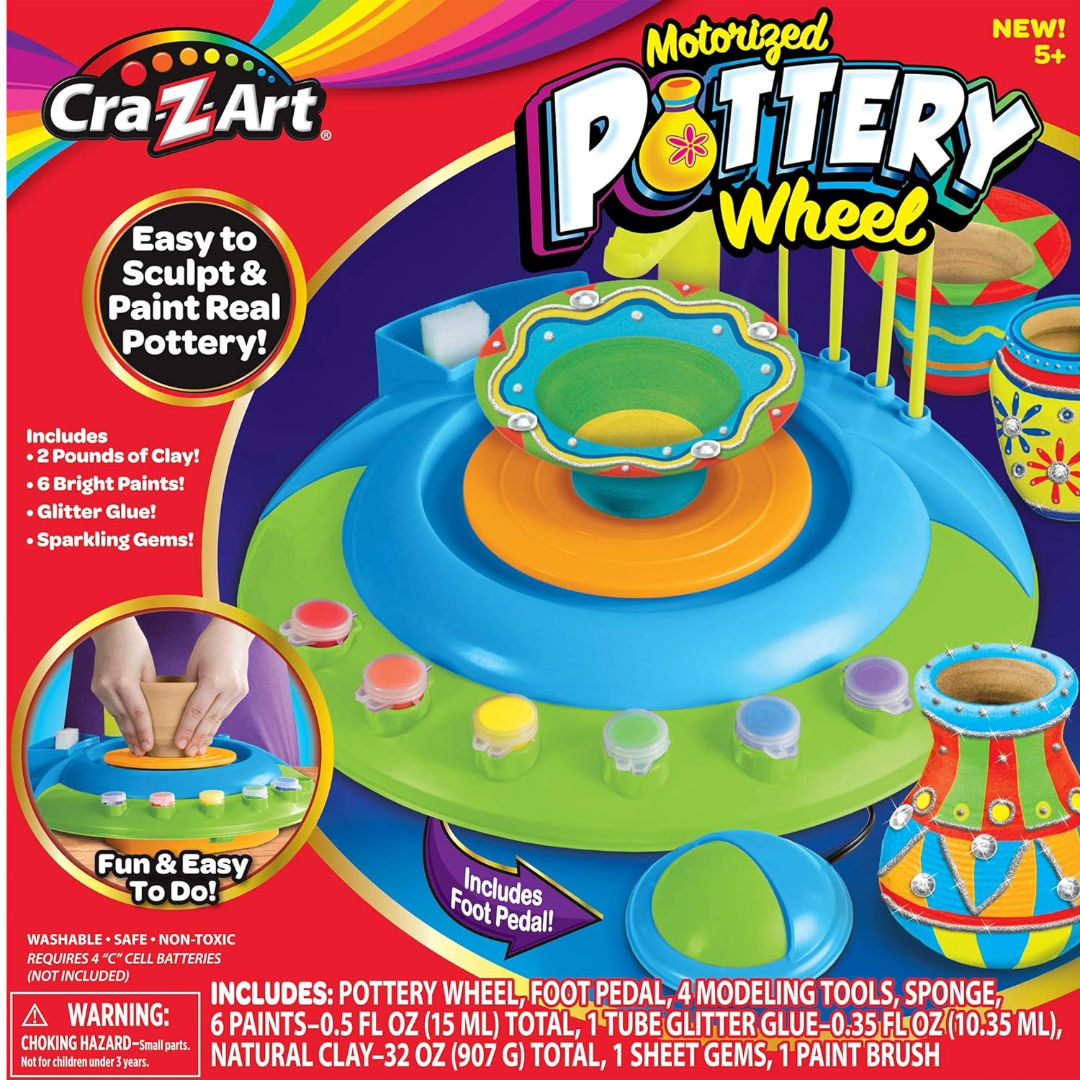 CRA-Z-Art Motorized POTTERY Wheel, Activity Set