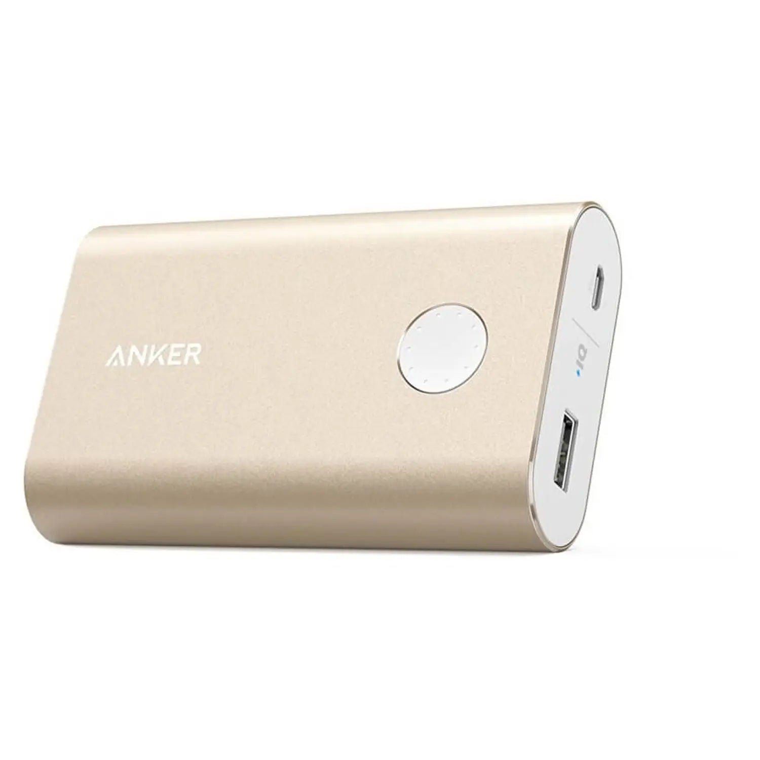 Anker PowerCore+ 10050mAh Power Bank with Quick Charge, Premium Aluminum Build & Fast Charging, Gold