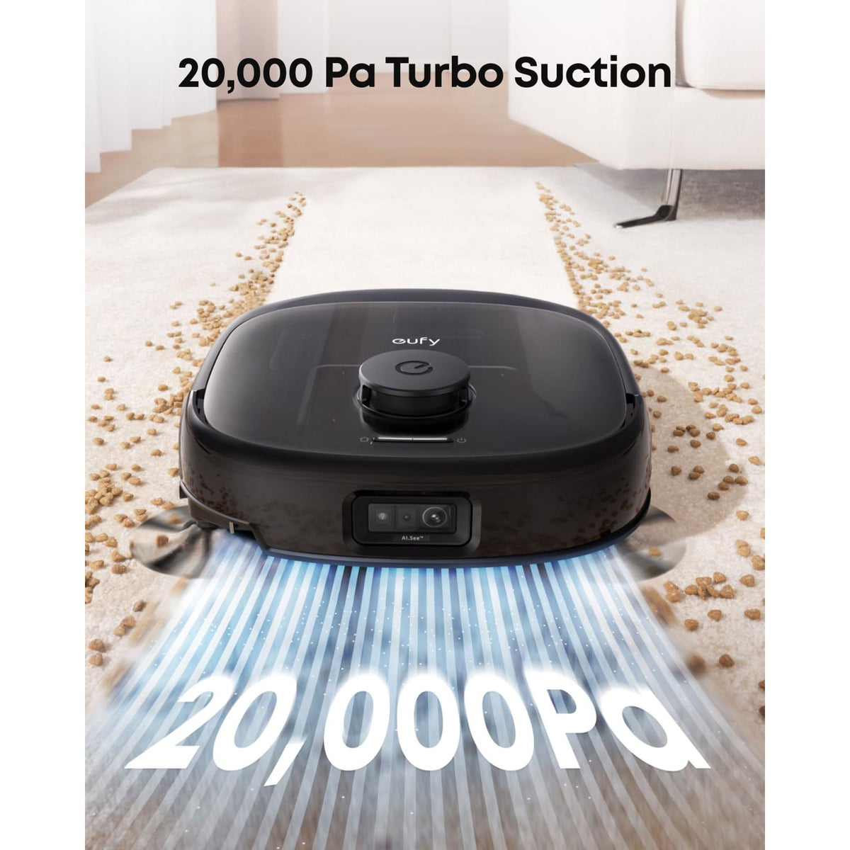 Anker eufy Omni E25 Robot Vacuum, Black