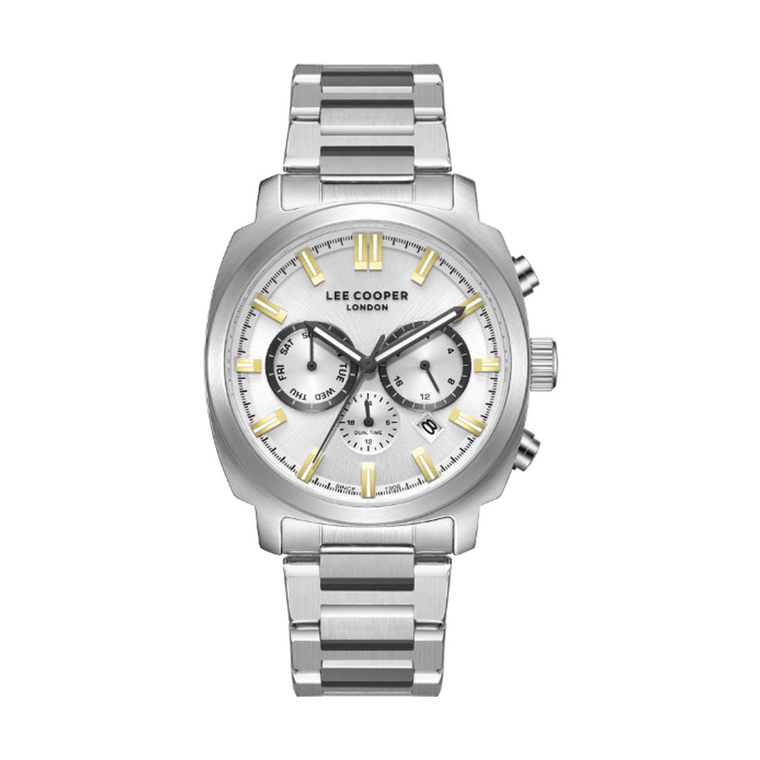 Lee Cooper Men's MultiFunction Silver Dial Watch, LC08144.330