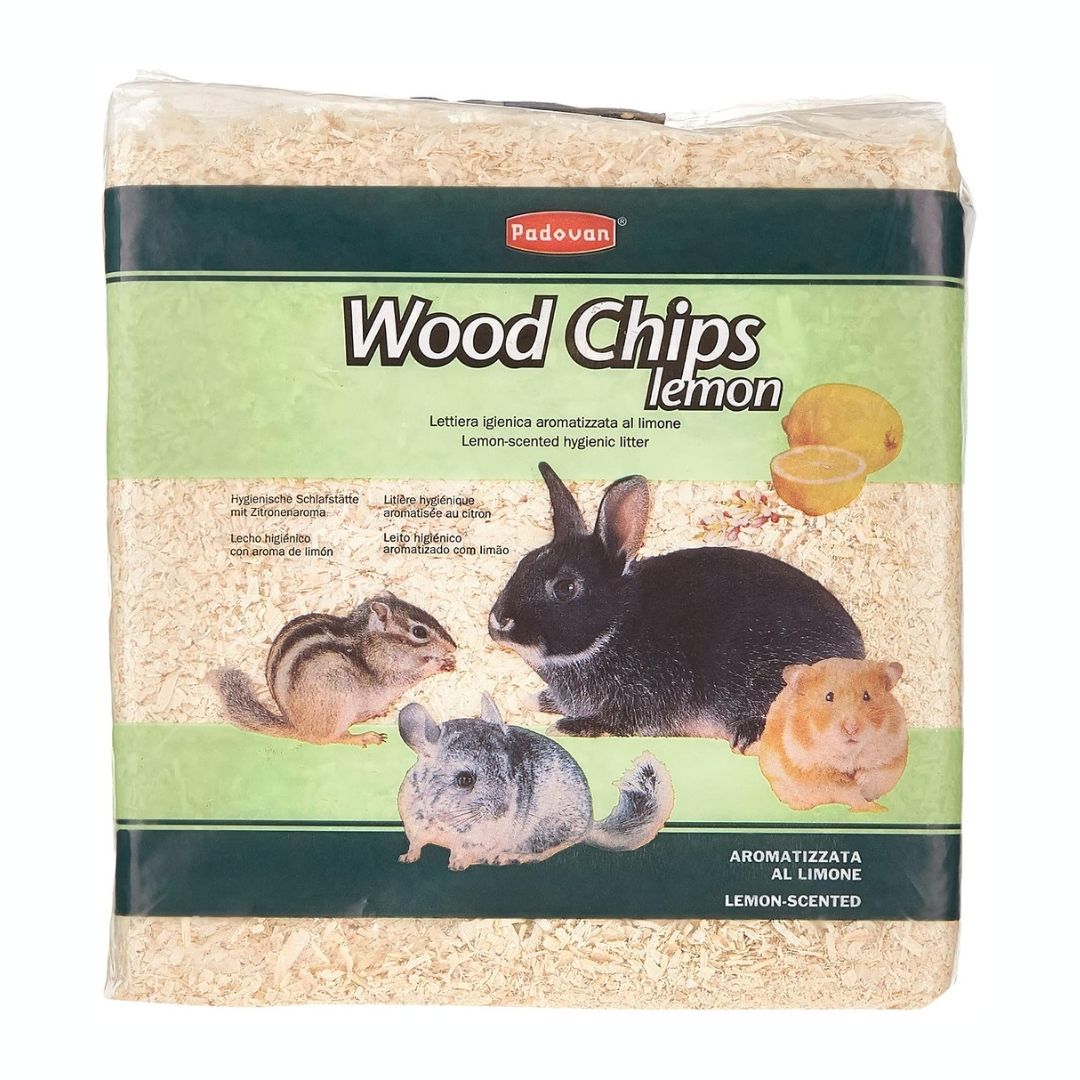 Padovan Hygienic Lemon Litter Tray for Small Animals, 1kg Pack