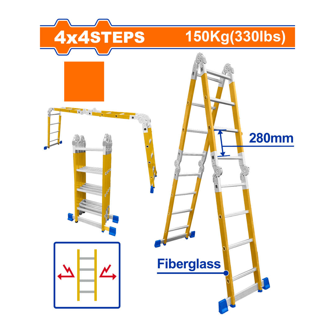 WADFOW Multi-Purpose Fiberglass Ladder