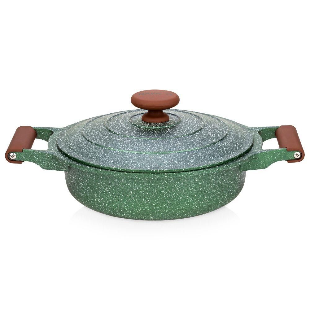 NAVA Ωmega Die Cast Aluminum Low Casserole with Lid, 26cm