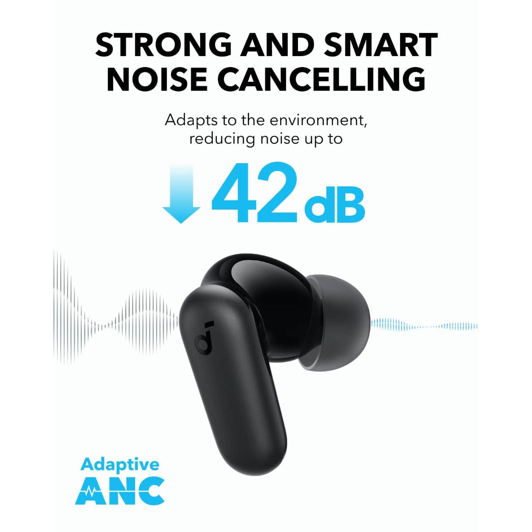 Anker Soundcore R50i NC True Wireless Noise Cancelling Earbuds, Black, A3959H11