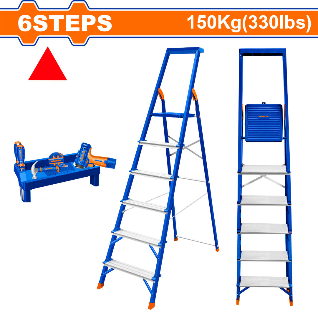 WADFOW Steel & Aluminum Household Ladder