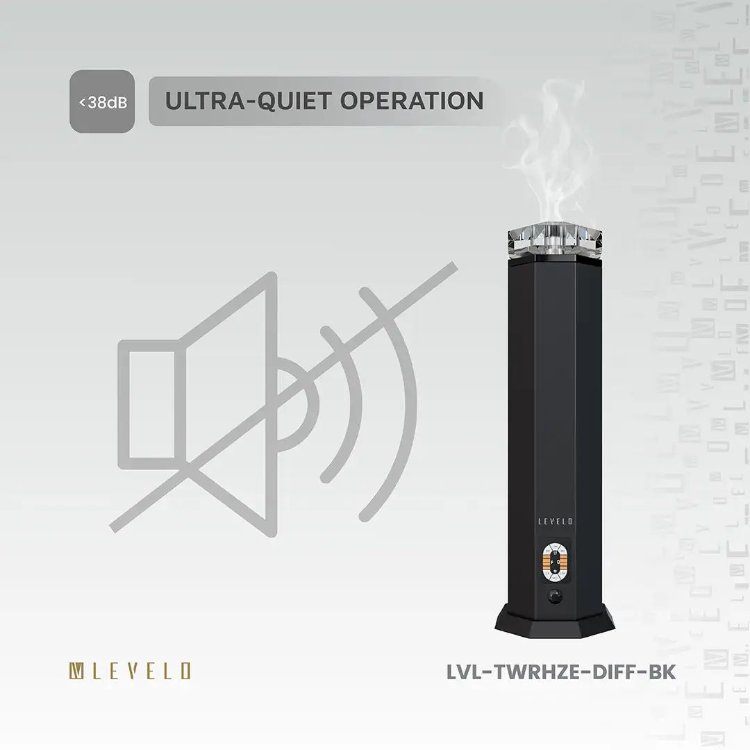 Levelo Ultrasonic Indoor Aroma Diffuser, Black