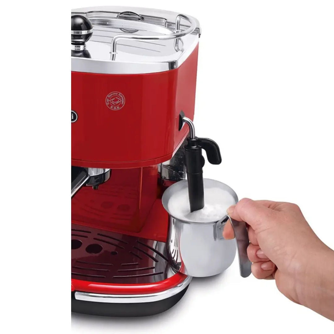 Delonghi Icona ECO311.R Pump Espresso Coffee Maker, Red