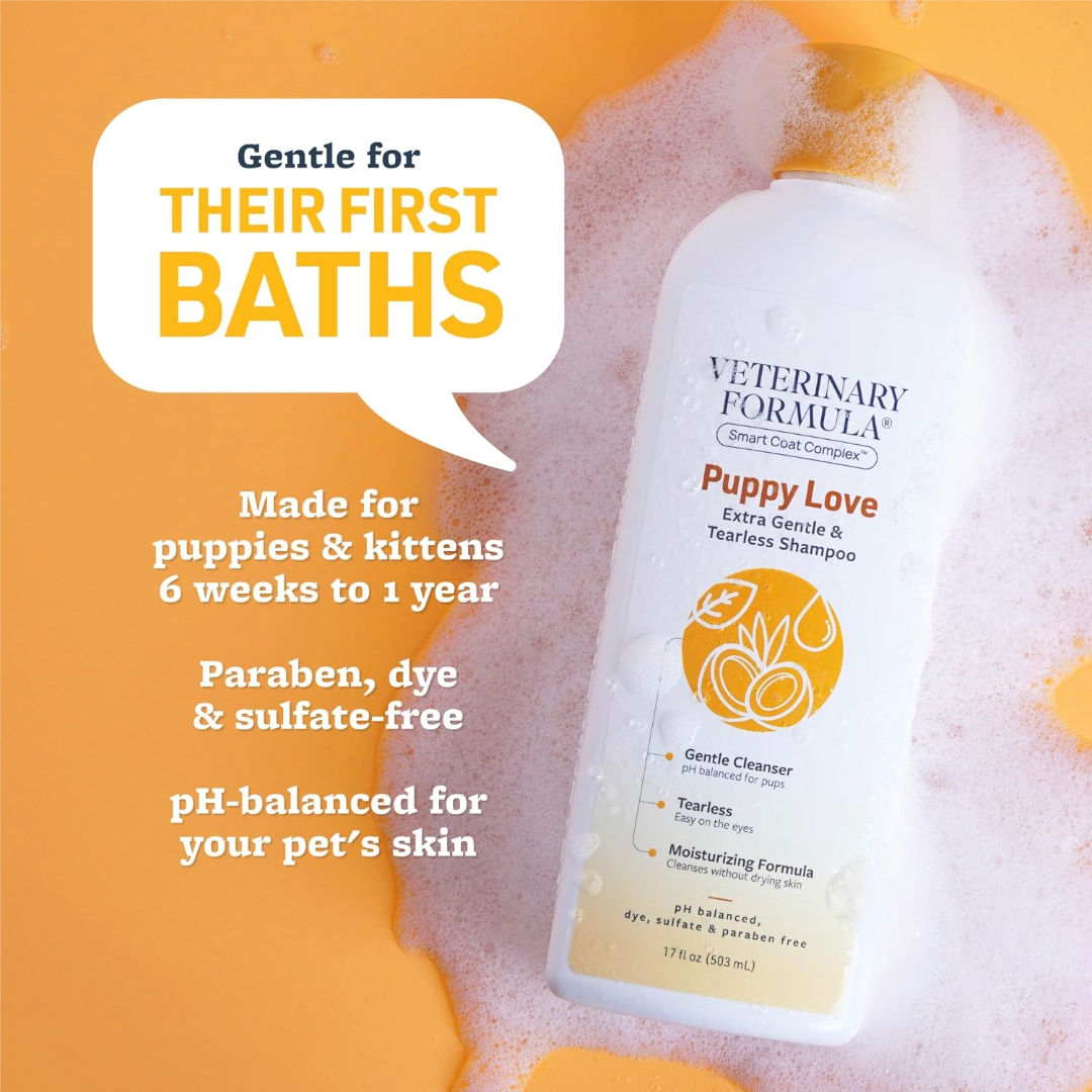 Synergy Labs Veterinary Formula Solutions Puppy Love Extra Gentle & Tearless Shampoo, 503ml