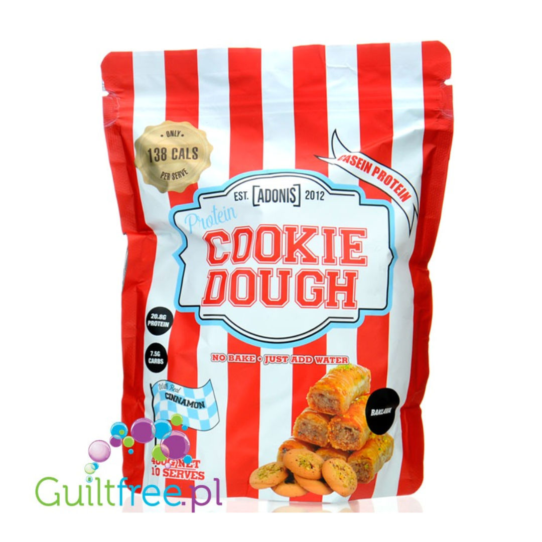 Adonis Protein Cookie Dough Premium Casein Protein Snack Low Carb, High Protein, Multiple Gourmet Flavors