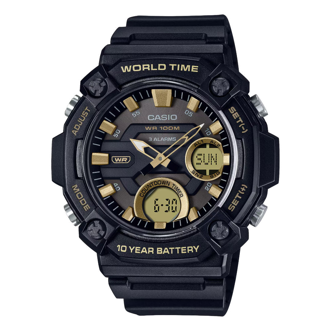 Casio Youth Series Analog-Digital Men Watch, AEQ120W Series