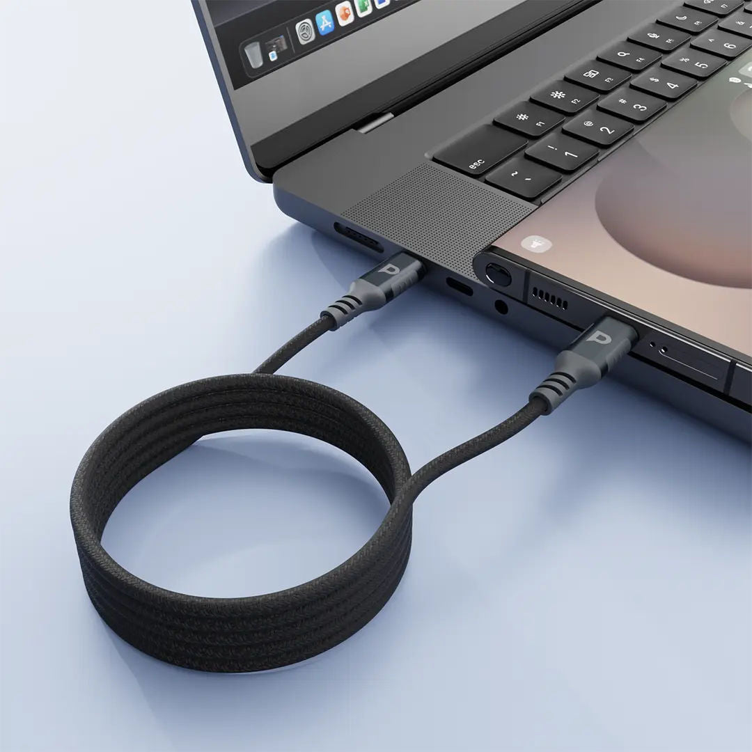 Powerology Malinka Weave Magnetic USB-C Cable, 1.2M, PD 60W, High-Speed Charging Cable