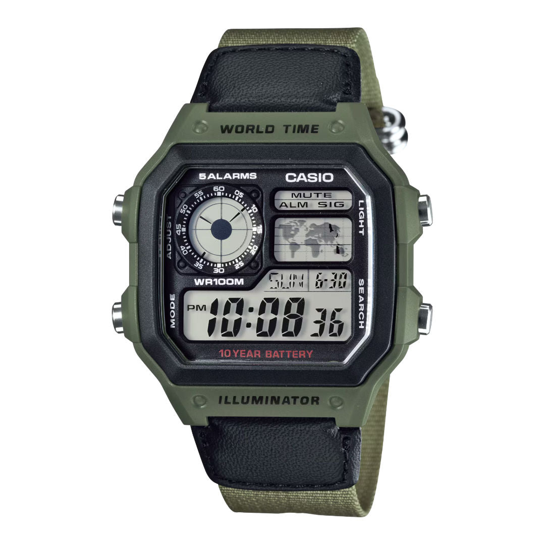 Casio Men's Digital Dial Watch, AE1200 Series
