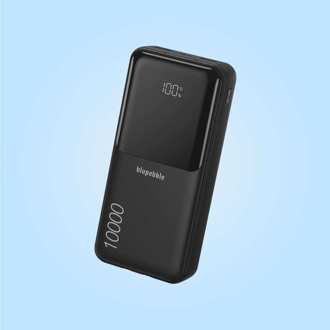 Blupebble Linkpod Go 10000Mah Built-In Cable Power Bank Black