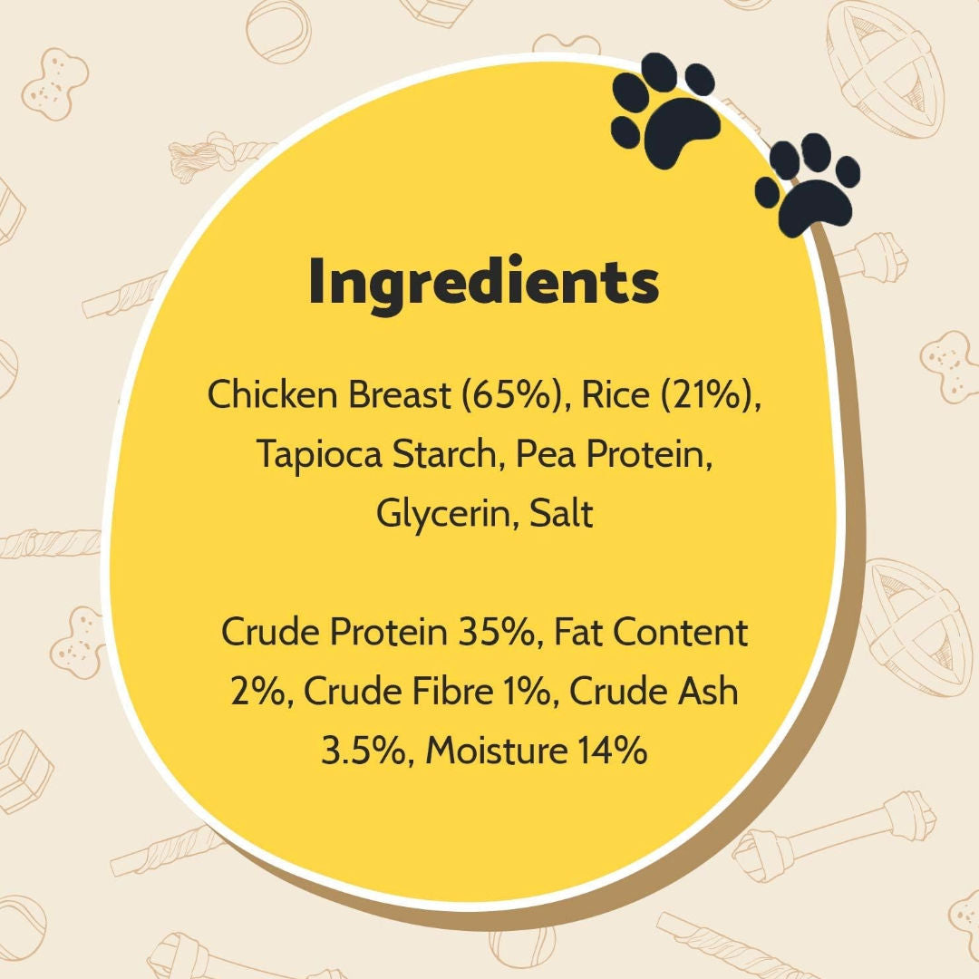 Good Boy Crunchy Chicken & Rice Bones Dog Treats, 100gm