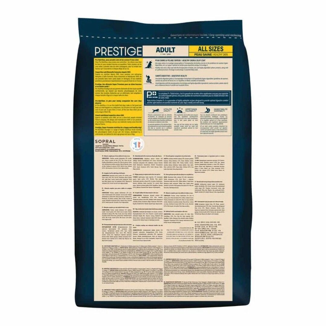 Pro Nutrition Prestige Healthy Skin Salmon dry food for Adult dogs, 3kg