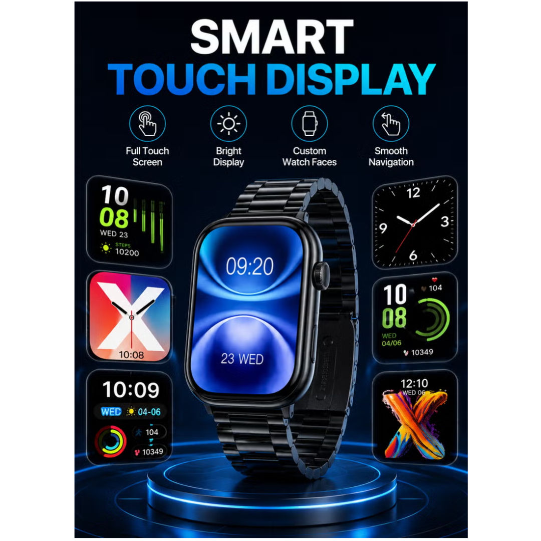 WISME X15 Smart Watch with 7 Bands + TWS Earpods