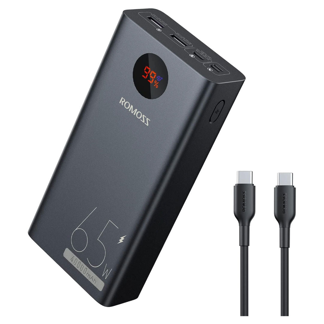 Romoss Pro 65W 40000mAh Powerbank, LED Digital Screen, PEA40SPro