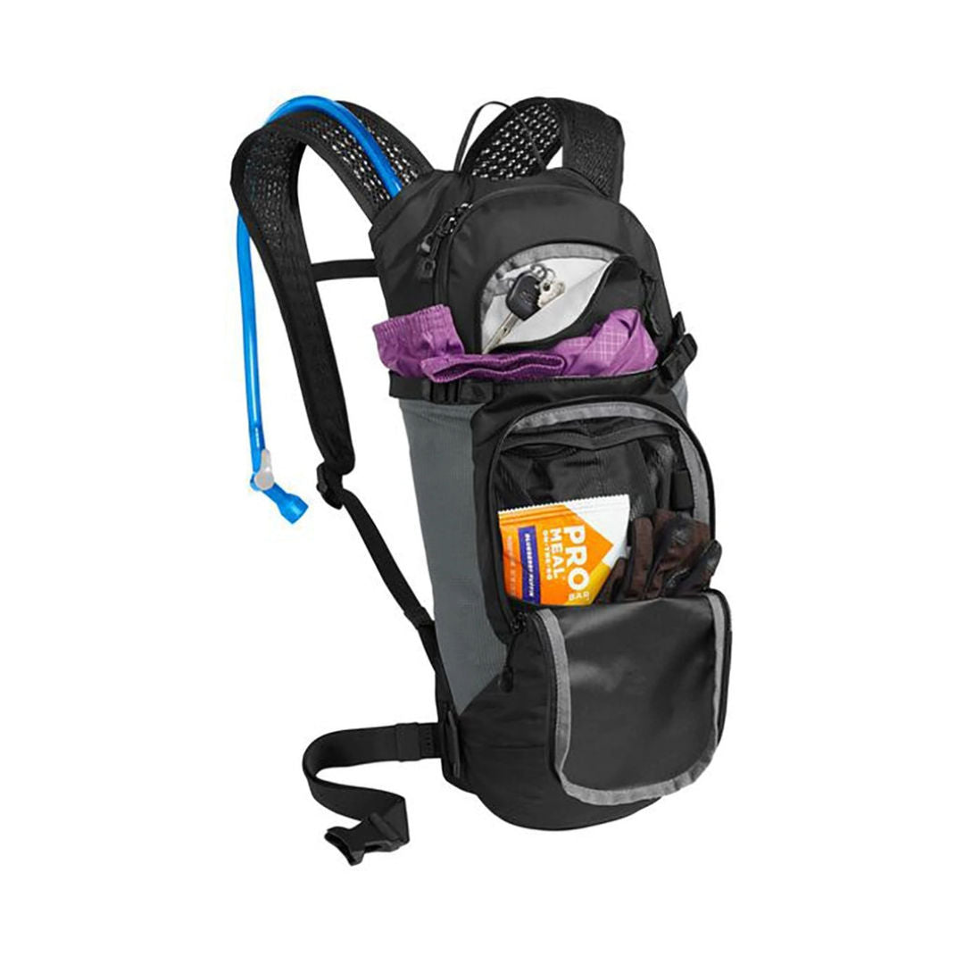 حقيبة الظهر الخفيفة الوزن Camelbak Lobo™ 9 المزودة بنظام ترطيب، باللون الأسود، مخصصة لركوب الدراجات والمشي لمسافات طويلة، سعة 70 أونصة